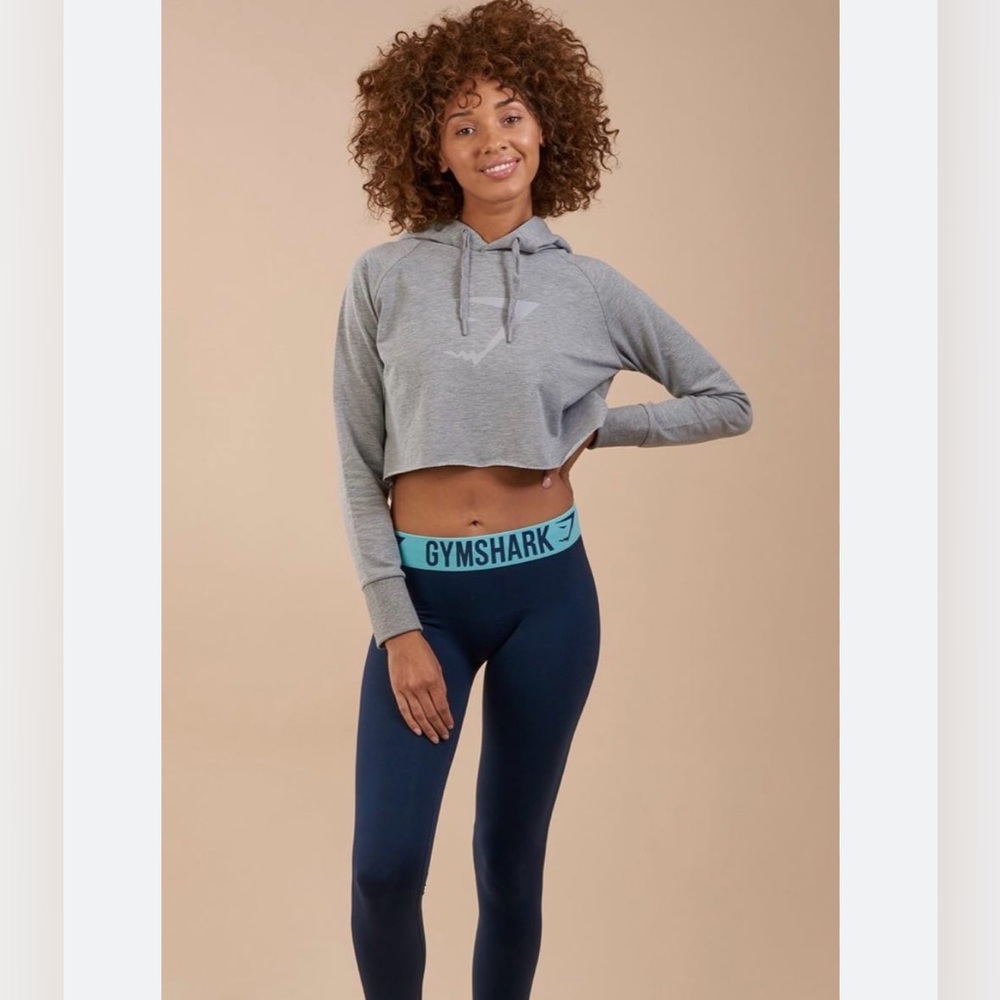 Gymshark OG logo crop hoodie XS